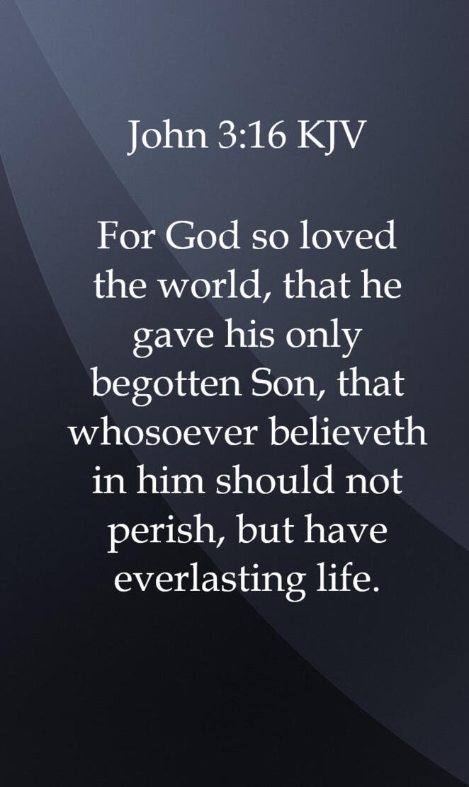 John 3:16 KJV