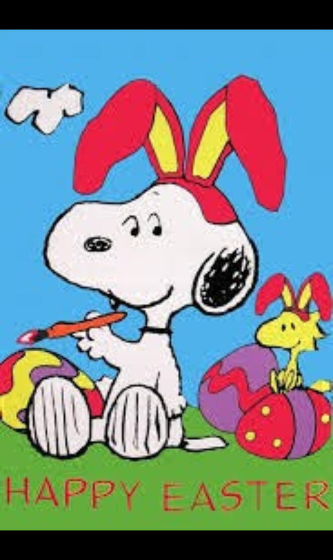 Happy easter snoopy