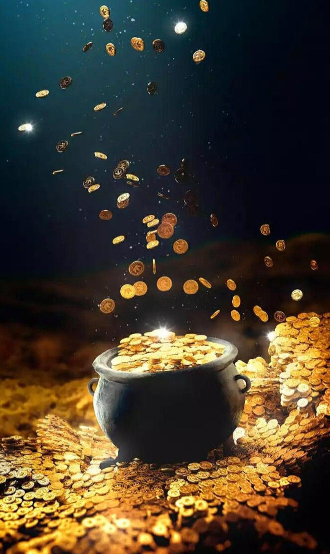 Falling coins