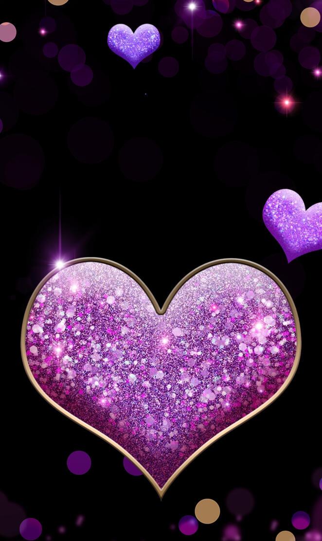 Purple girlish Heart 