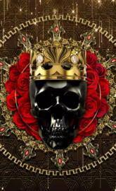 Heraldic black Skull 