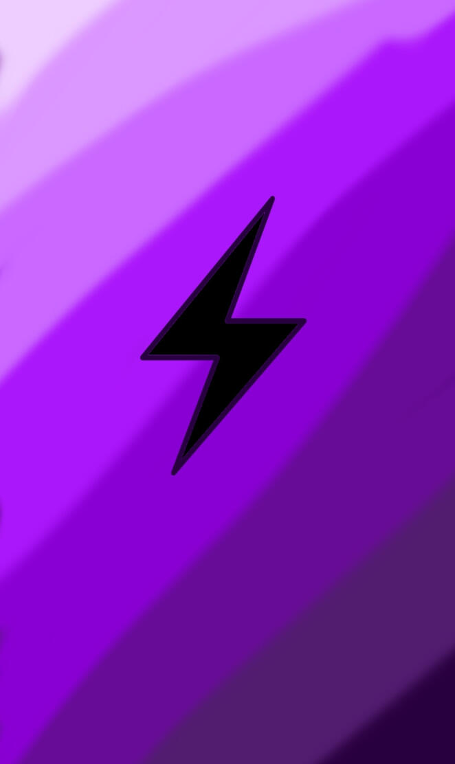 Rayo y tonos morados