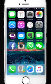 iphone 5s homescreen