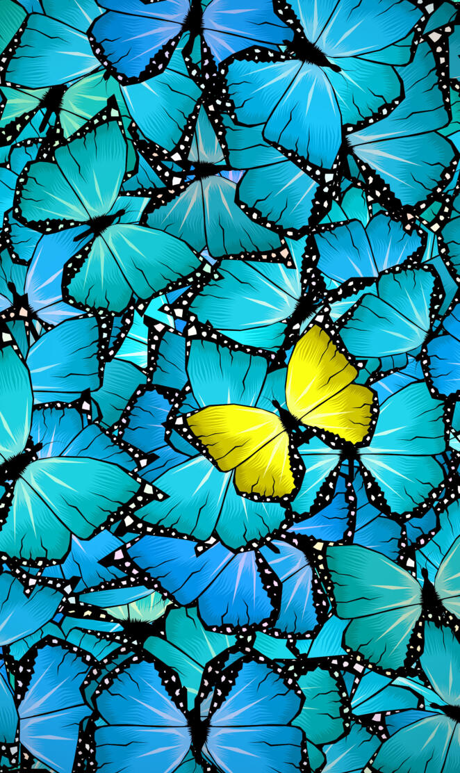 yellow butterfly wings