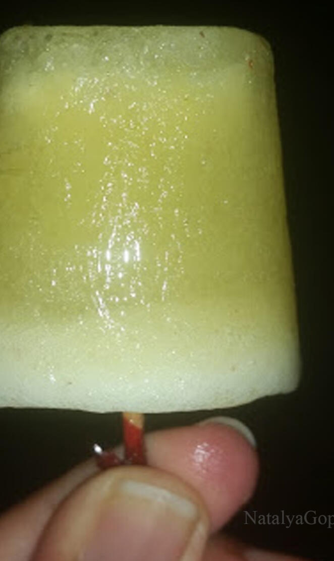 Yellow popsicle