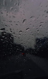 Bokeh rain wallpaper