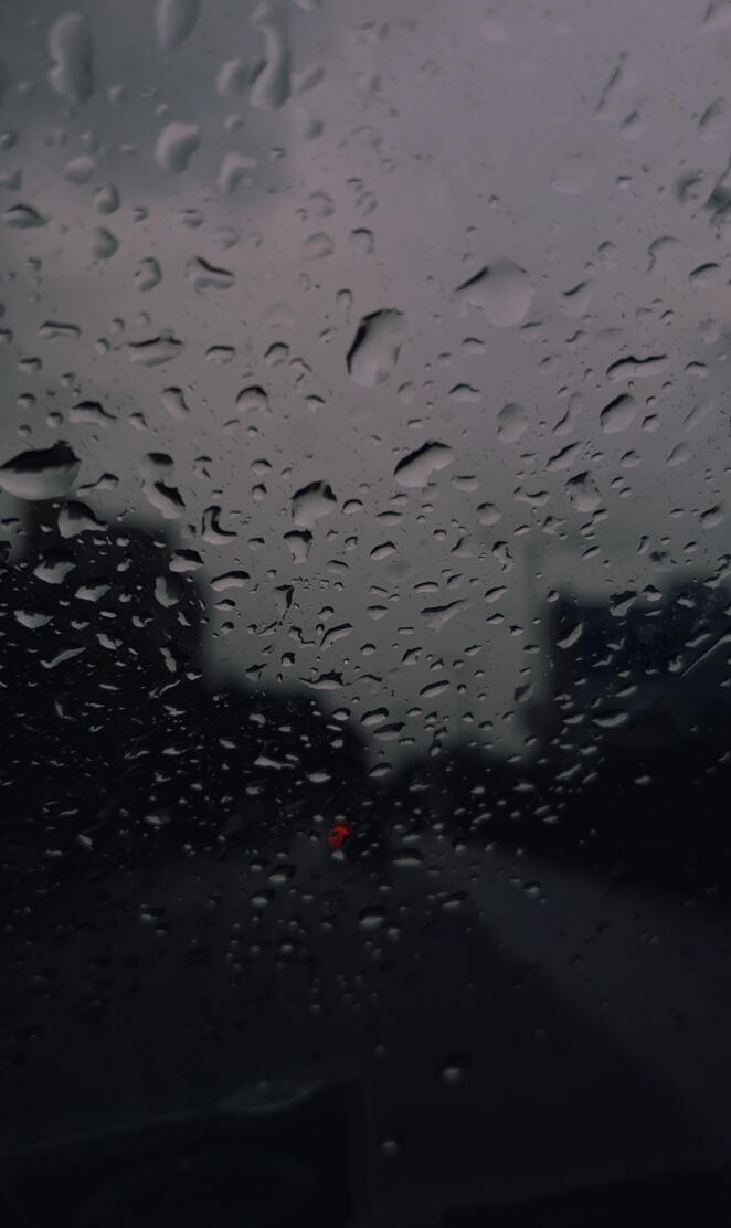 Bokeh rain wallpaper