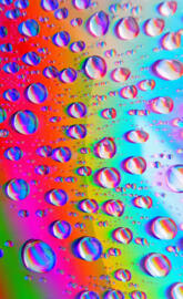 Water droplets on CD