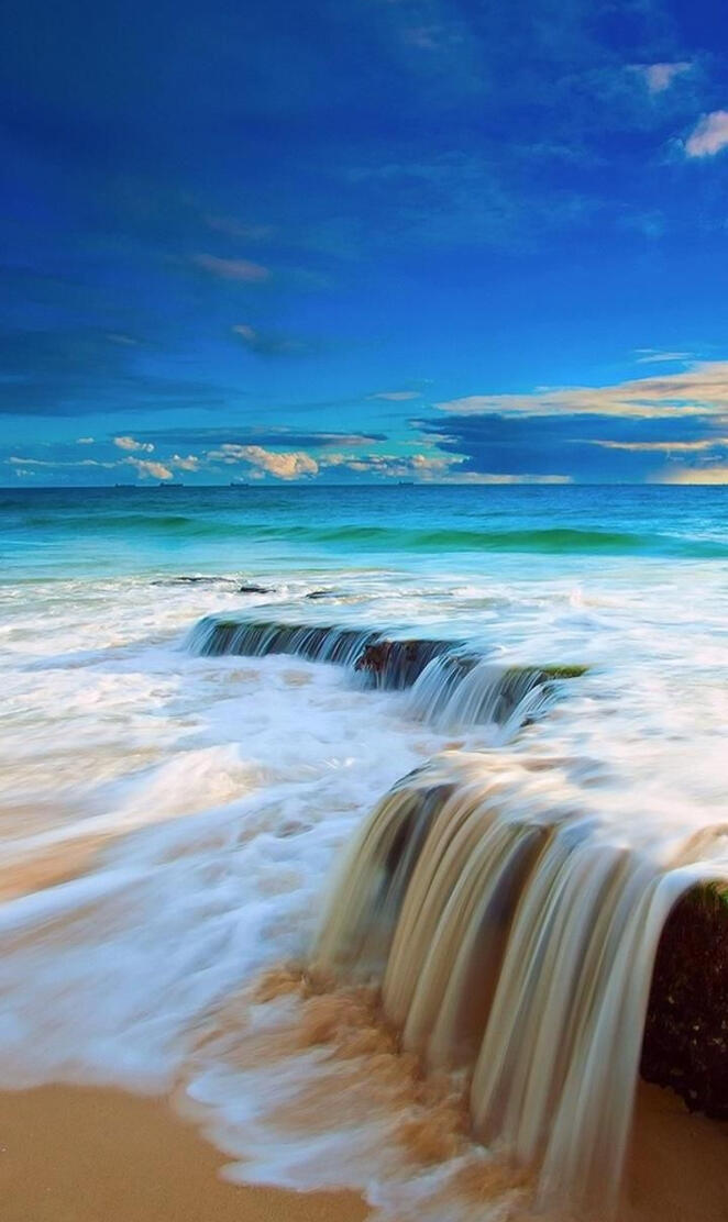 Ocean Waterfall