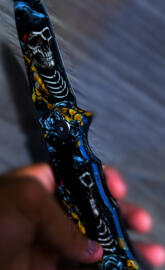 Skull foldable knife