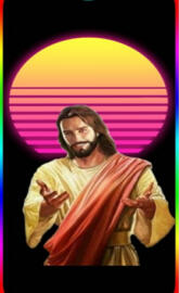 Vaporwave Jesus