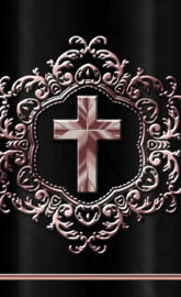 Black RoseGold Cross 