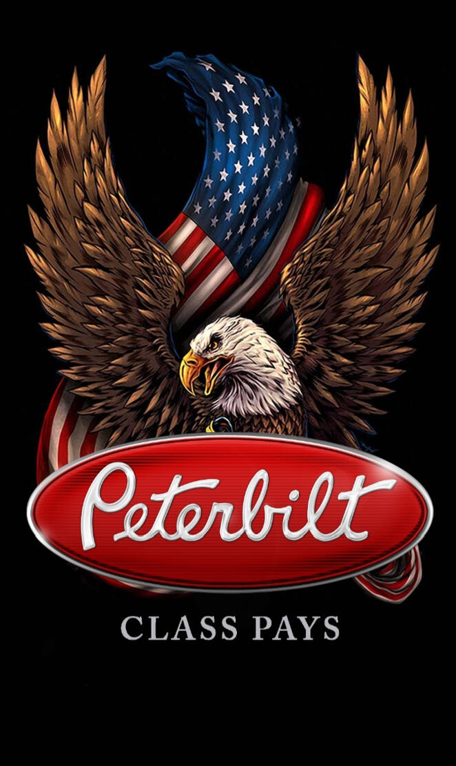 Peterbilt eagle flag