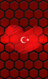 Turkish Heart Flag