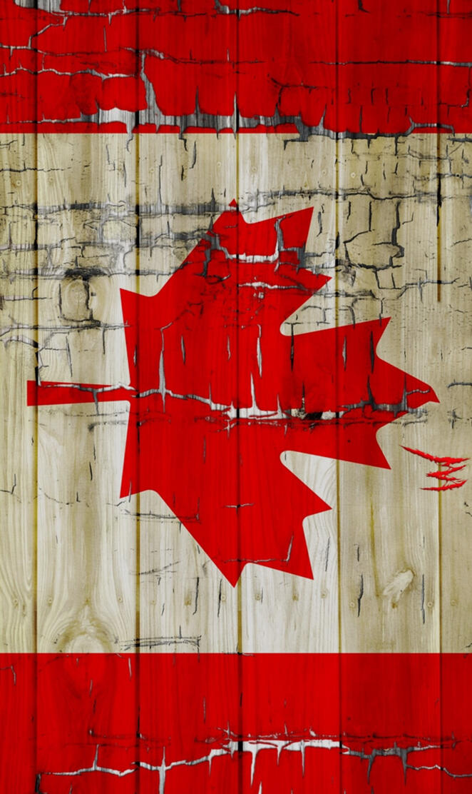 Canada Wood Flag