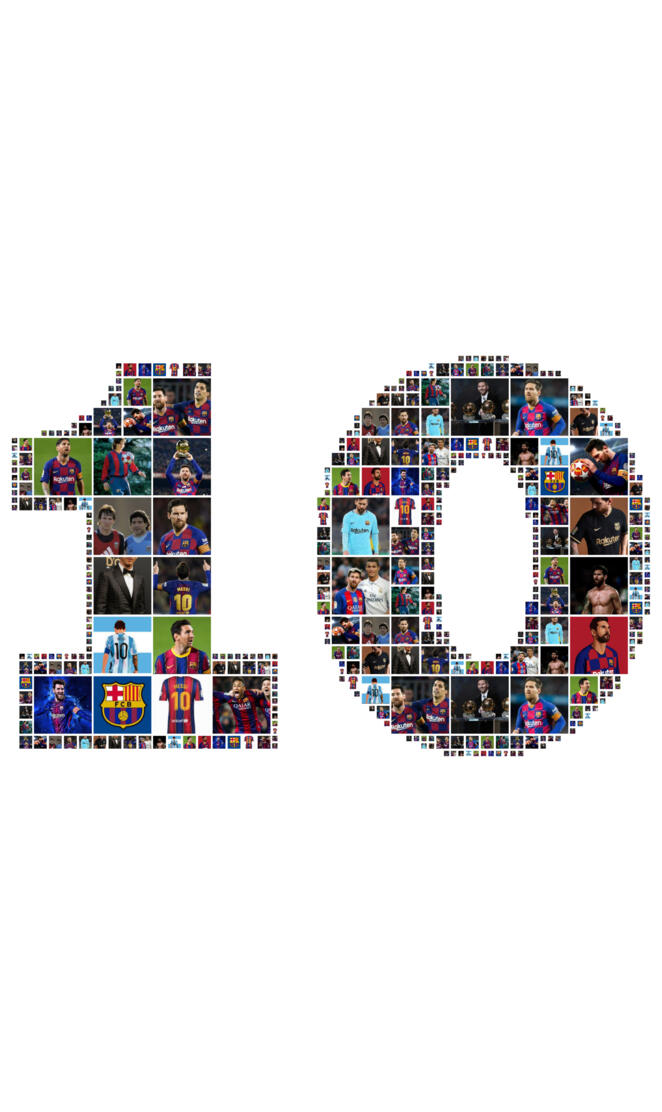 Messi 10 collage