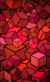 Red Abstract Boxes