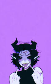 Purple Demon Girl