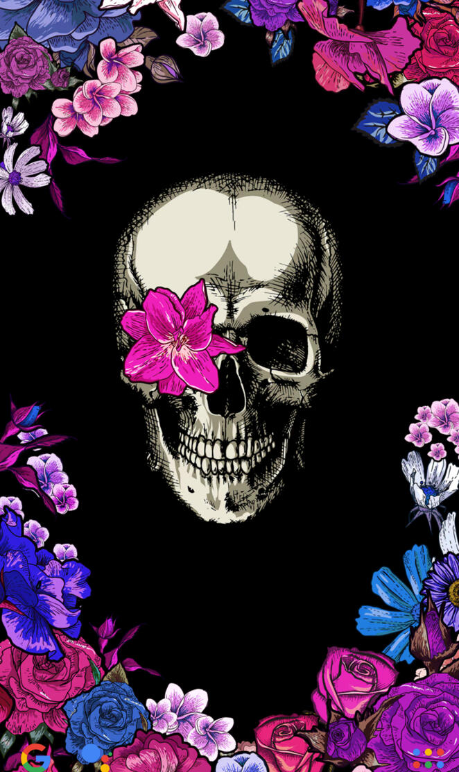 Skull flowers 
