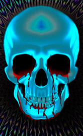 Bloody psyche skull