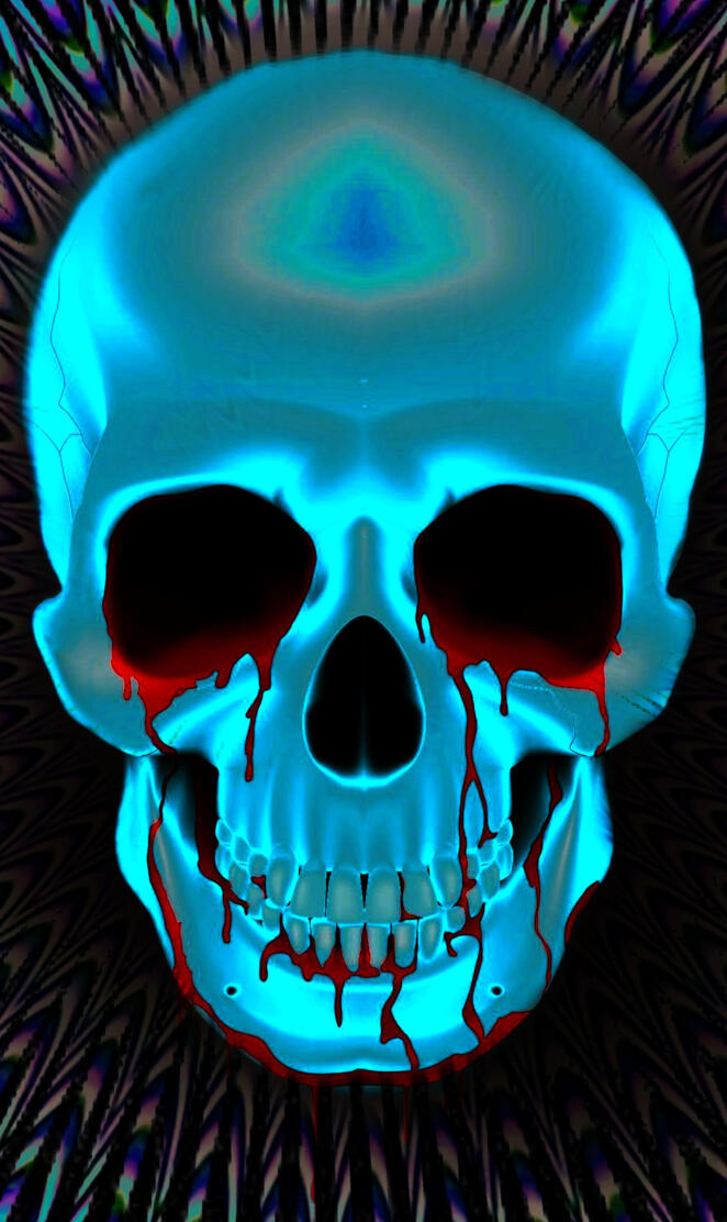 Bloody psyche skull