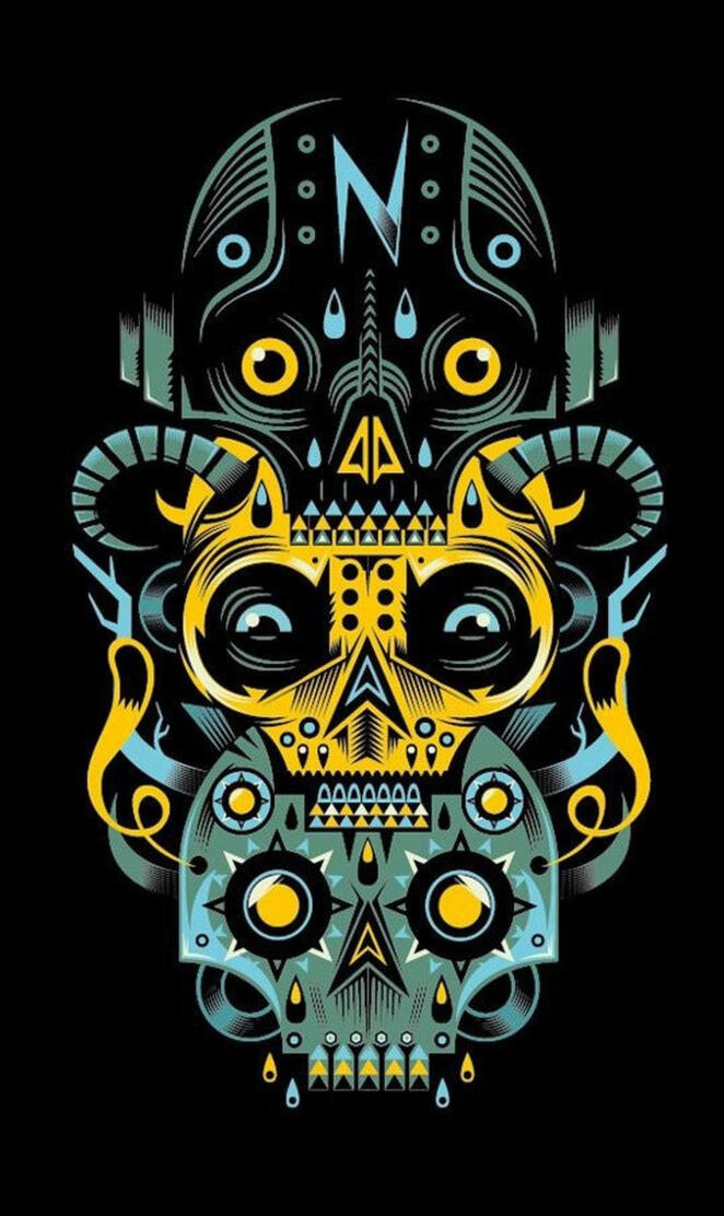 artwork skulls