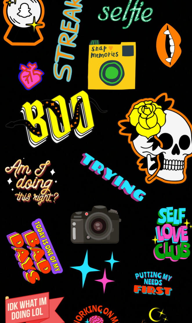Snap Sticker Wallpaper