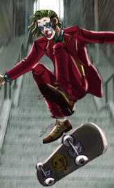 Joker Skateboarder