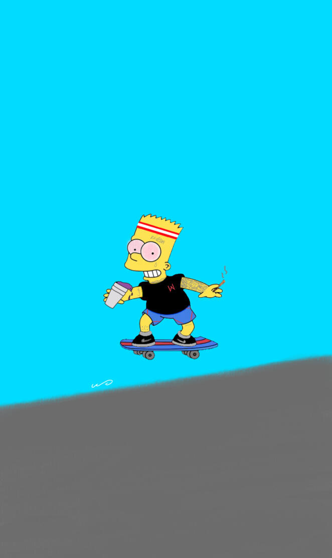 Simpsons skateboard