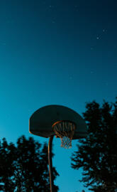Basketball blue sky