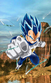 Vegeta Dios Blue