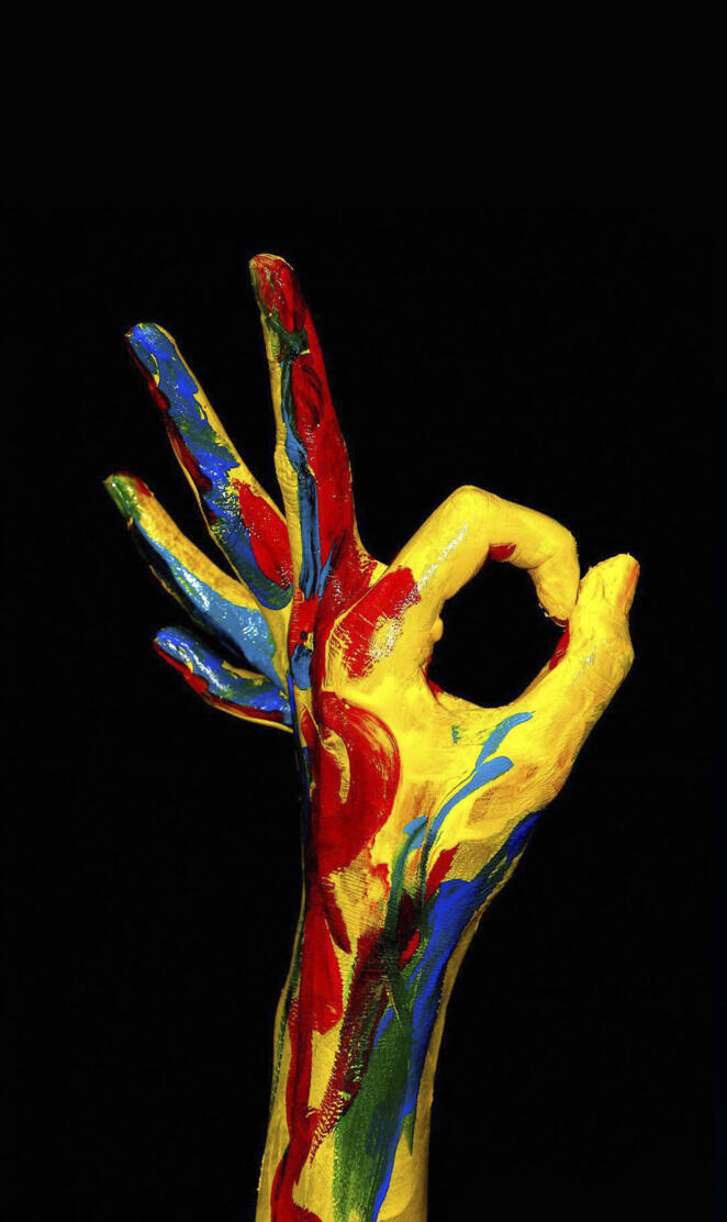 colorful hand