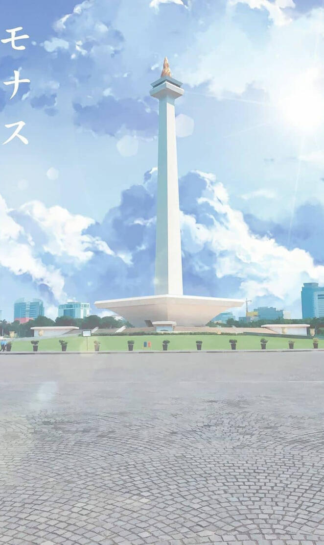 Monas anime style