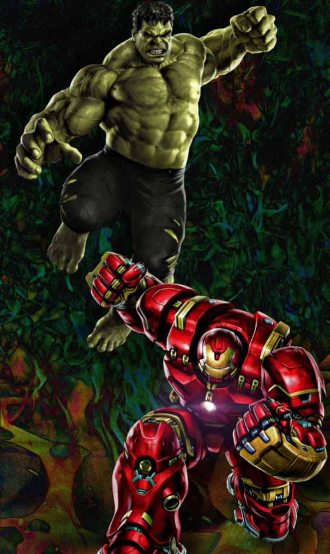 Hulk vs Hulk Buster 