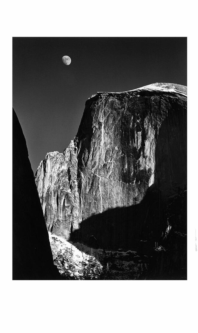 Moon and Half Dome
