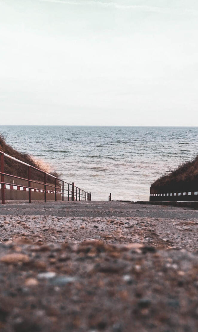 stairs to sea