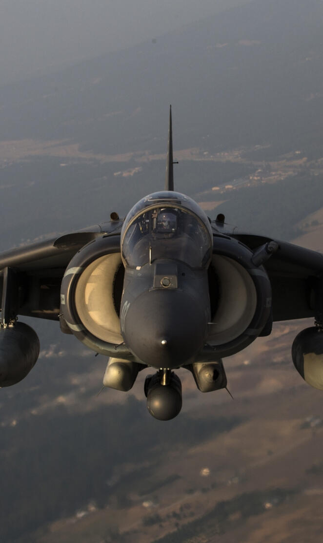 Harrier jet fighter