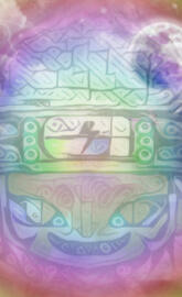 Tie Die Moonlit Kitty