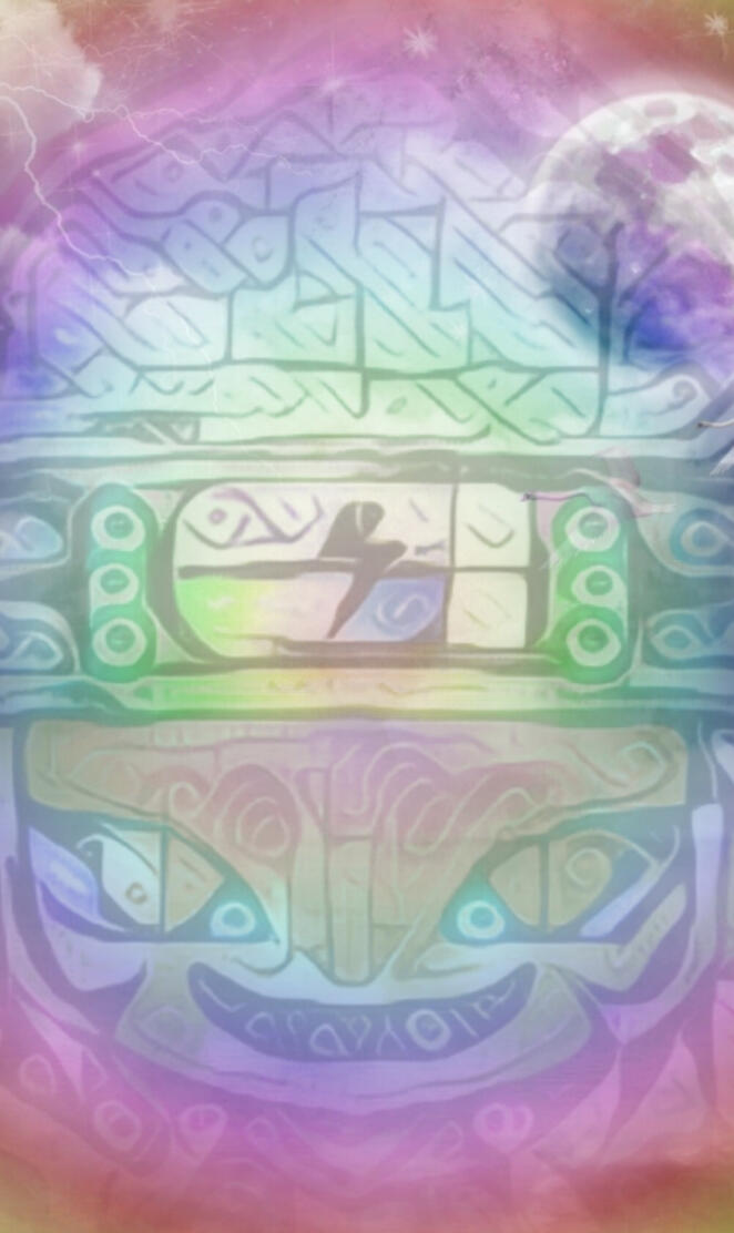 Tie Die Moonlit Kitty