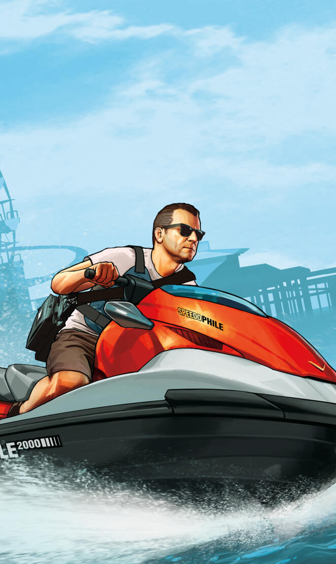 micheal gta 5 jetski