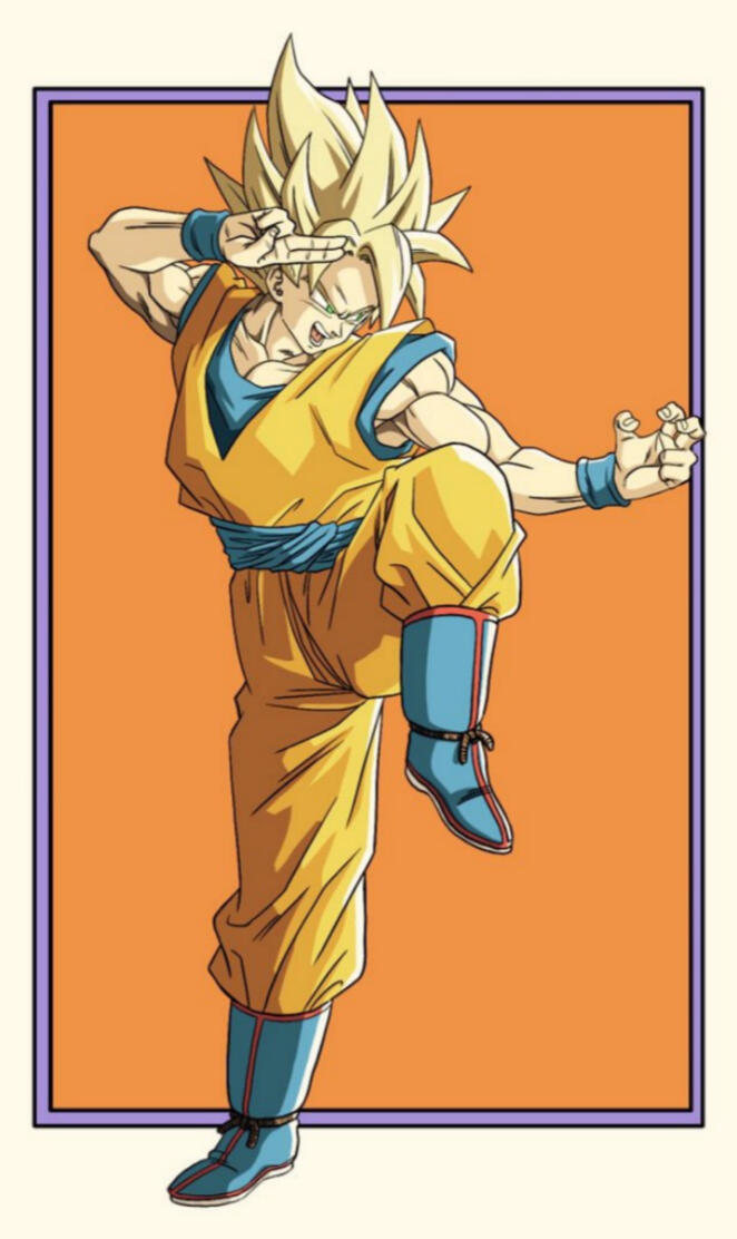 Goku Jackie Chan pose