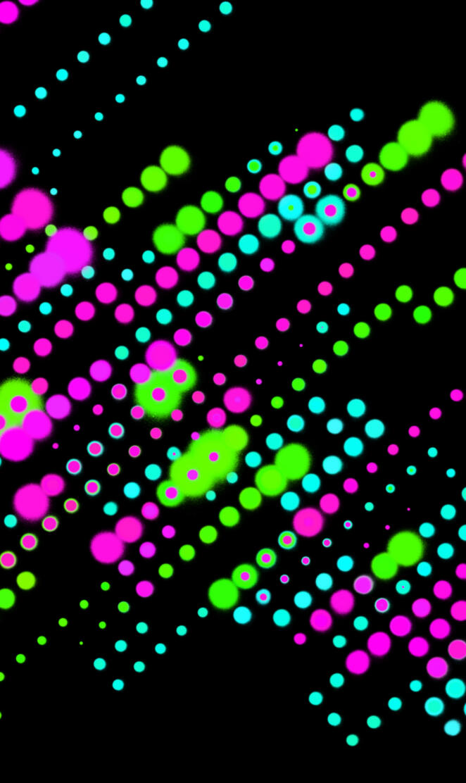 Neon dotted lines bg