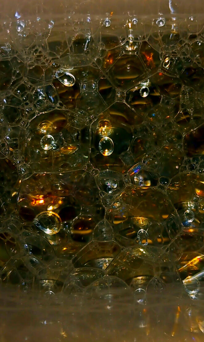 Golden bubbles