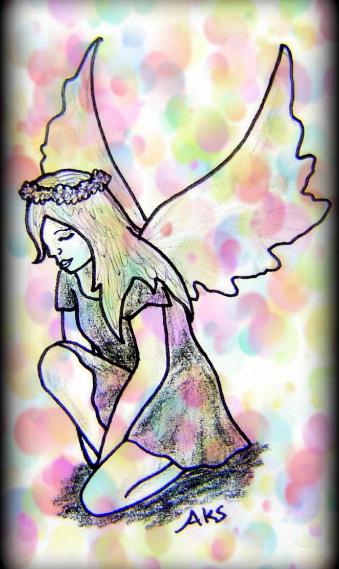 Kneeling Fairy Girl