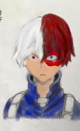 hand drawn todoroki