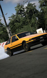 Burnout Toyota AE86