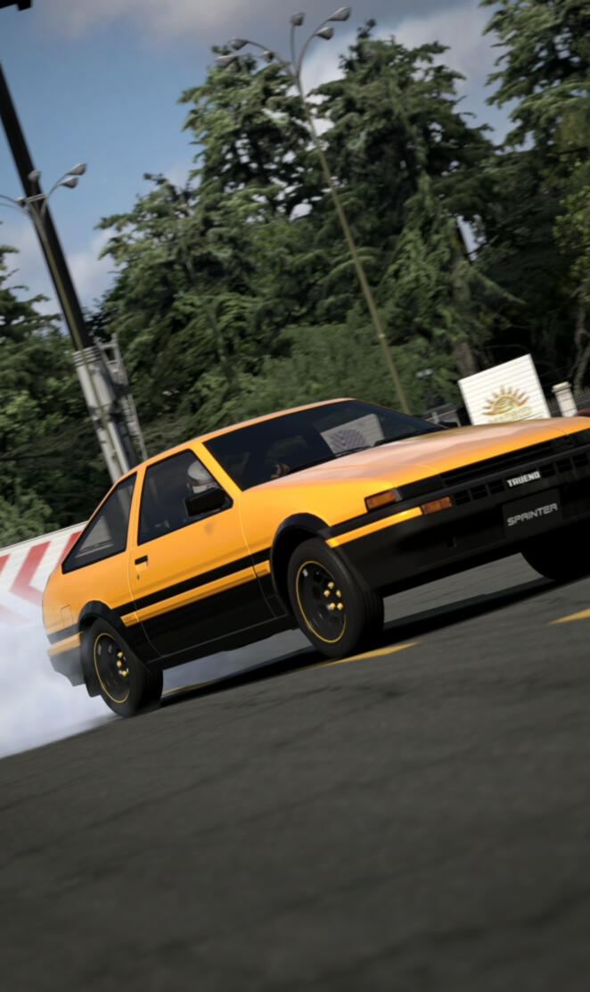 Burnout Toyota AE86
