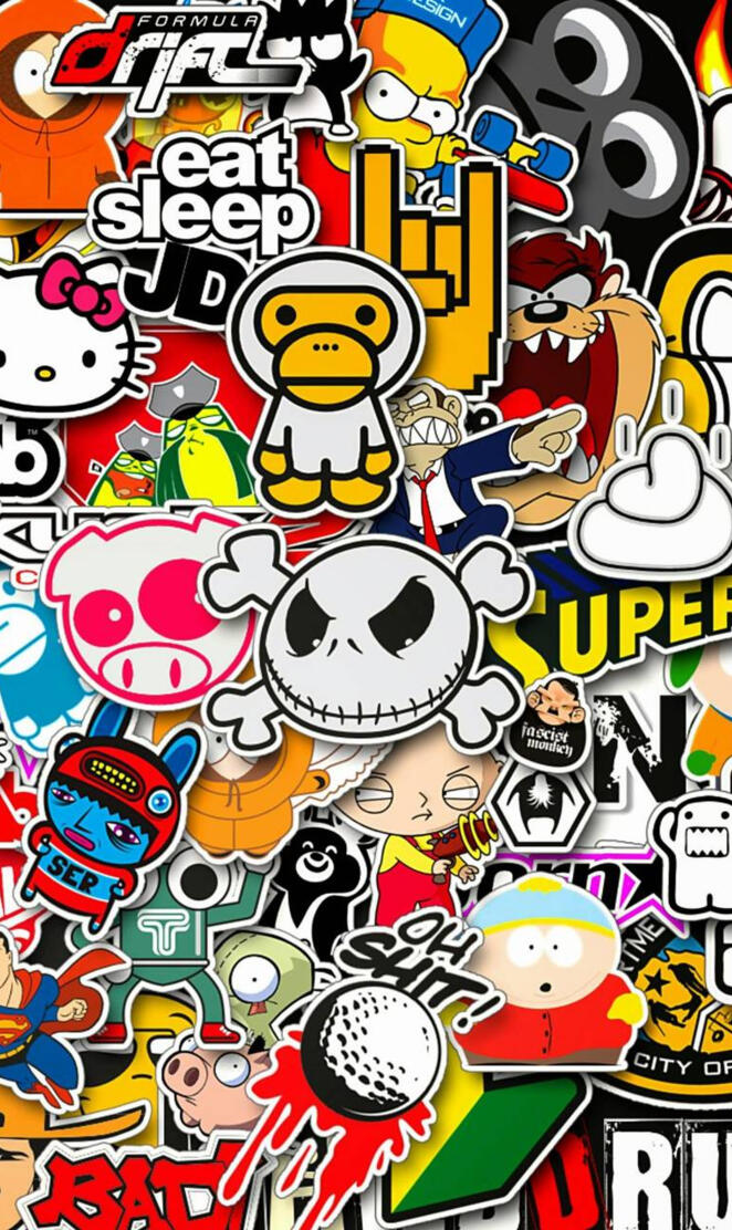 Sticker bomb