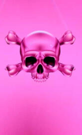 Pink skull