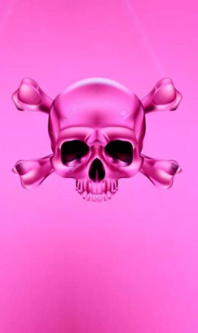 Pink skull